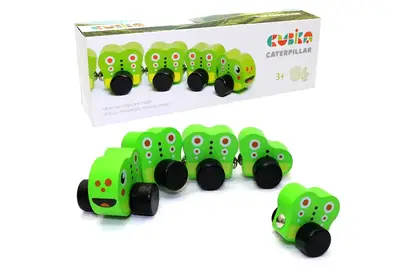 Дерев'яна іграшка "Гусениця" арт. 15405 CUBIKA купити