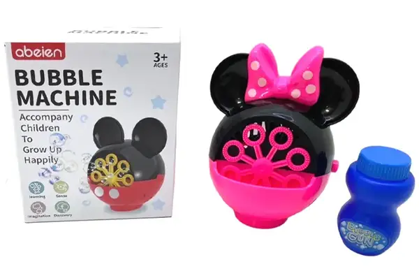 Бульбашкова машина "Міккі" на батарейках, в коробці 99008 р.11,5*10,4*14,1см купити