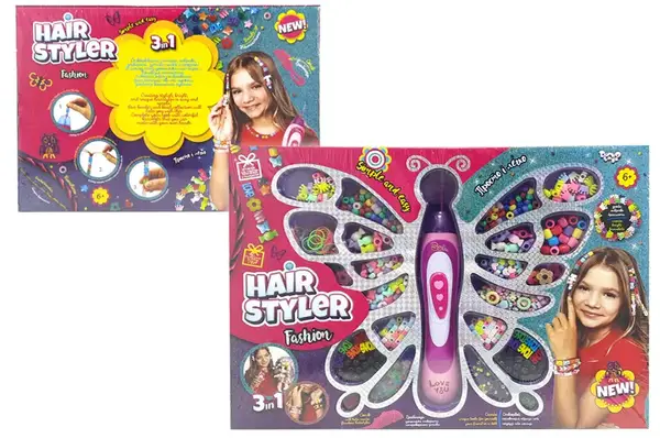 Набір для творчості HS-01-01 "Hair Styler. Fashion" плетення косичок, браслетів DANKO купити недорого в Україні, фото 2