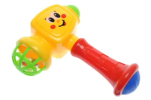 Брязкальце 8105 "Молоток" 2 кольори, в сітці YG Toys купити