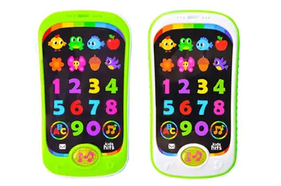 Телефон KH03/002 музичний, розвиваючий , 2 кольори мікс, на батарейках, коробка 13x5x18.5 см Kids Hits купити