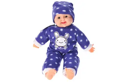 Пупс музичний SEL-0006 4 види, на батарейках, м'яконабивний, хохотун, кульок 43 см купити