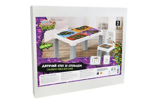 Стіл дитячий зі стільцем QB001-503 "Черепашки ніндзя" qbee купити недорого в Україні, фото 6