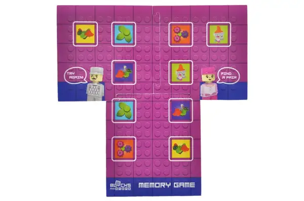 Конструктор блочний QB300-106 "Block&Steps: Дракон та замок" + ходилка і меморі гра 3в1, 43дет. qbee купити недорого в Україні, фото 9