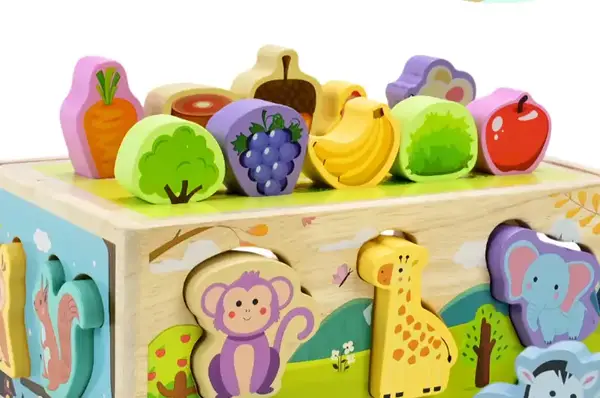 Дерев’яна іграшка C9418 сортер, каталка у коробці р.22,5x17x10,6см купити недорого в Україні, фото 3