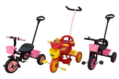 OUTLET Дитячий велосипед з ручкою, в асортименті купити