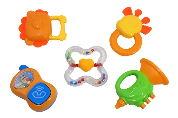 Набір брязкалець в кульку 5шт K225D323 р.22*20см купити