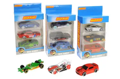 Набір машин металевих в коробці 3шт, 4види 699-03S купити