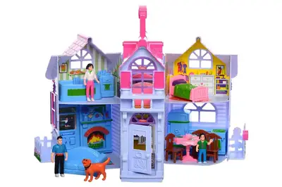 Будинок F611 розкладний, з фігурками, з меблями, коробка 27x26x18 см купити