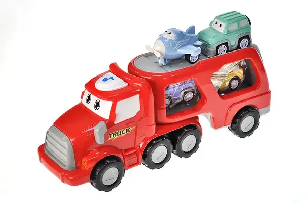 Автовоз інерційний, озвучений, зі світлом, в коробці G0015 р.33,5*11*13,5см купити недорого в Україні, фото 2