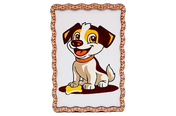 Набір для розпису по номерах Puz-22975 "Вірний друг" дерев'яний, формат А5 PuzzleOk купити недорого в Україні, фото 4