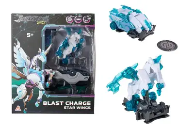 Ігровий набір SCREECHERS WILD! S5 L1 – СТАР ВІНГС EU686113 (запускач-бластер, машинка-трансформер) купити