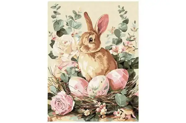 Набір для розпису по номерах 30х40см KHO5184 "Святковий кролик" IDEYKA купити