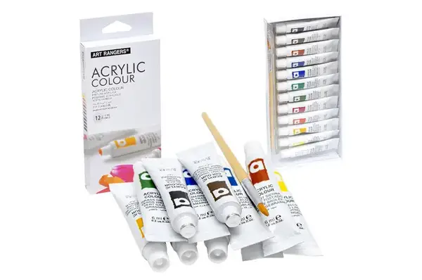 Фарби акрилові MALEVARO 12 кольорів з пензликом, 6мл A12006 Art Rangers купити