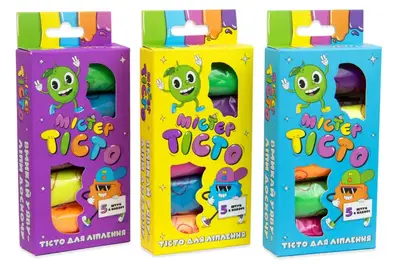 Набір для творчості "Містер тісто" 5 штук в упаковці 41000 STRATEG купити