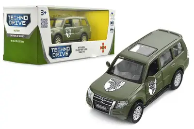 Автомодель 250283M "MITSUBISHI PAJERO 4WD TURBO" серія "Шеврони Героїв - 93 ОМБР" TECHNODRIVE купити