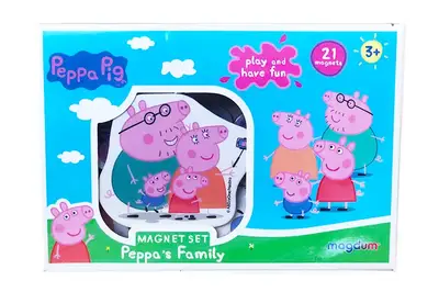 Набір магнітів "Свинка Пеппа" Сім’я Пеппи, МЕ 5031-04, Magdum купити