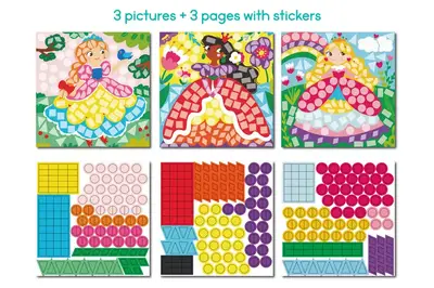 Набір для творчості. Мозаїка зі стікерами 300897 «Принцеси» DoDo купити