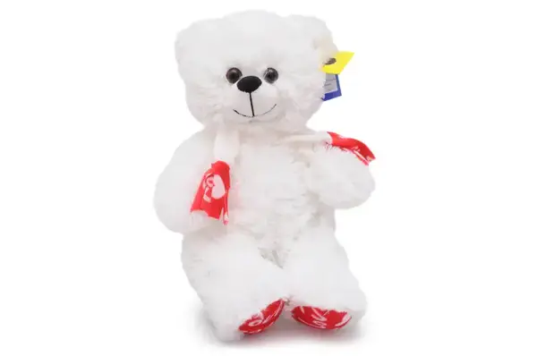 Ведмедик В147/0 білий 40 см VikNat купити