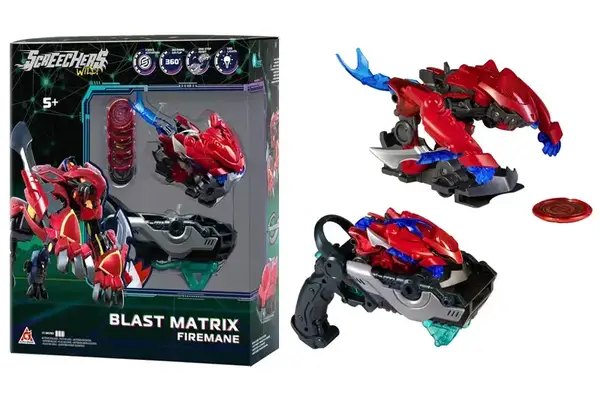 Ігровий набір EU686122 S5 L2–ФАЙЕРМЕН (запускач-бластер, машинка-трансформер L2) SCREECHERS WILD! купити