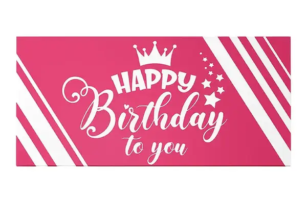 Подарунковий конверт 13089 "Happy Birthday to you" яскраво-рожевий 1шт Твоя Забава купити