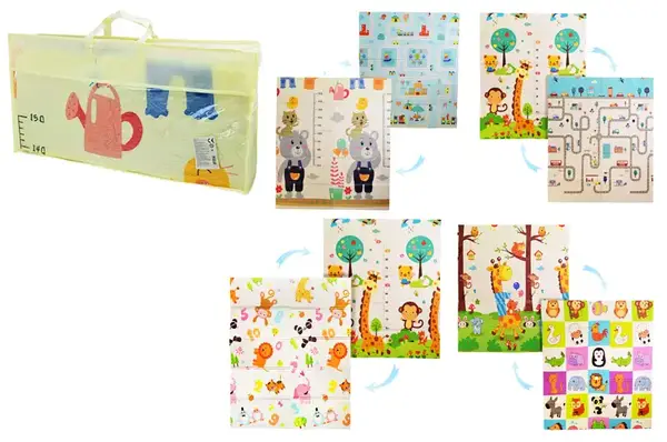 Термокилимок двохсторонній, складний, матеріал XPE, 180х150х1см 4 види, в сумці купити