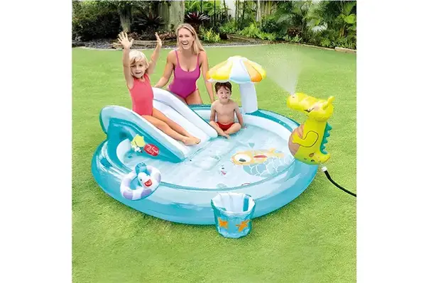 Ігровий центр 57165 "Крокодил" з гіркою, в коробці р.201x170x84 см INTEX купити недорого в Україні, фото 4