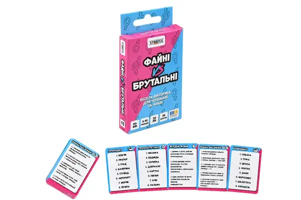 Настільна гра 30953 "Файні vs брутальні" Strateg купити