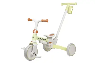 Триколісний біговел 3 в 1 Maraton Tri-cycle Cruiser Milano 001 cream з батьківською ручкою купити