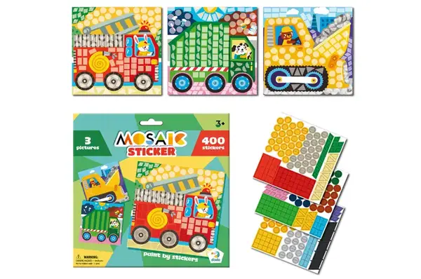 Набір для творчості. Мозаїка зі стікерами 300899 «Транспорт» DoDo купити