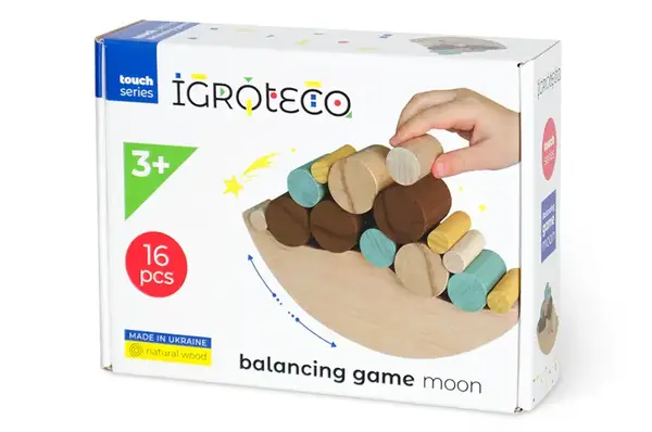 Дерев'яна гра-балансир "Місяць" 900422 IGROTECO купити