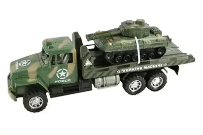 Автовоз військовий інерційний з танком в коробці 886-C2 р.45*14*20см купити