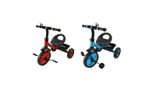 Велосипед 3-х колісний TR2501 колеса 10'' та 8'' з кошиком, 4 кольори купити недорого в Україні, фото 2