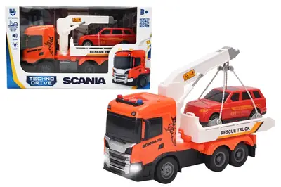 Ігровий набір 6408KS серії "Big Truck" Евакуатор SCANIA з машиною з світлом,звуком 6408KS купити