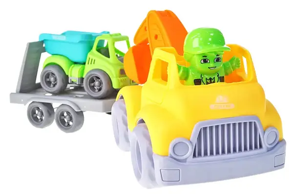 Машина 859-22 з причіпом, в кульку р.42x11x19 см YG Toys купити недорого в Україні, фото 3