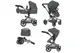Коляска для ляльки 2в1 FORTUNA 9695 GREY з сумкою метал.кор.54.5*14.5*38.5 CARRELLO купити недорого в Україні, фото 66405