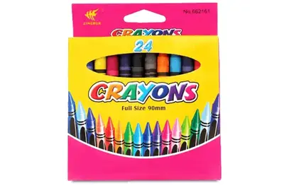 Крейда воскова Crayons, 8496-24B набір 24 кольори 0,9*80 мм,без етикетки купити