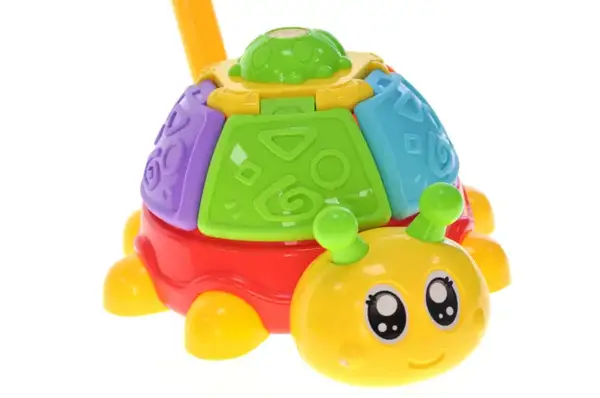 Каталка A0510 "Жук" з ручкою, в сітці р.20x16x16 см YG Toys купити недорого в Україні, фото 3