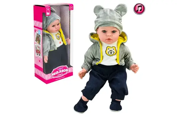 Пупс PL-525-114 "Чудо малюк", батарейка, м'яконабивний, р-р іграшки 45 см, коробка 19.5x13xx46 см купити