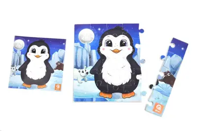 Пазли фомові - 25 елм. - QB100-004 "Пінгвінчик" qbee купити