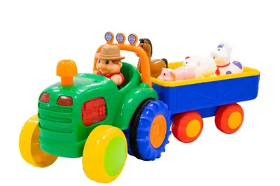 Ігровий набір 063180 Трактор з трейлером зі світлом,українською мовою KIDDI SMART купити