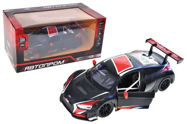 Машина металева 68262A(B)1:24 Audi R8 LMS, батарейка, світло, звук, відкриваються двері, кор. 24,5x12см АВТОПРОМ купити