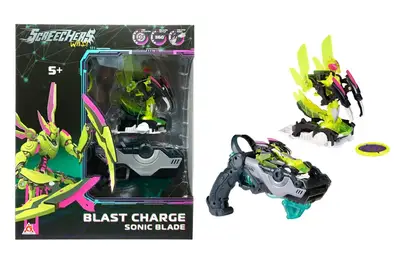 Ігровий набір SCREECHERS WILD! S5 L1 V2 - СОНІК БЛЕЙД (запускач-бластер, машинка-трансформер) KS686115 купити