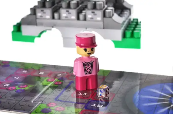 Конструктор блочний QB300-201 "Block&Steps: Подорож Принцес" + ходилка і меморі гра 3в1, 139дет. qbee купити недорого в Україні, фото 7