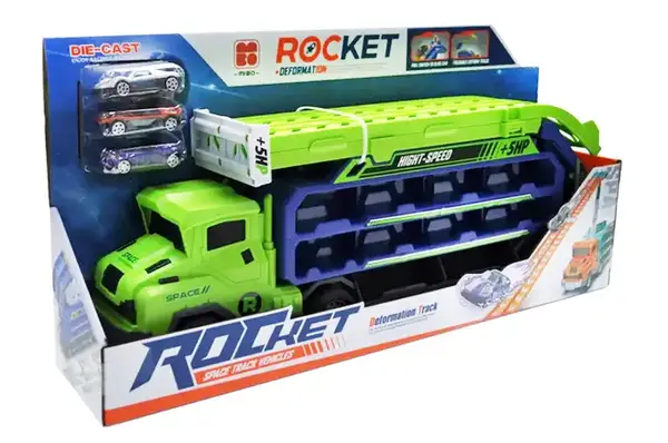 Автовоз з гірками і машинками в коробці CY-2228 р.53,5*10,5*26см купити