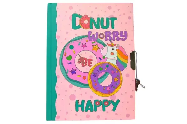 Блокнот дитячий на замочку 362402-U "Пончики" 56 аркушів р.17,8x13,3 см Malevaro купити