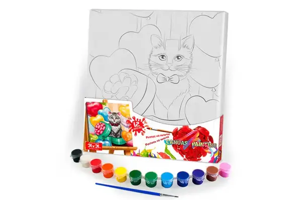 Набір для розпису на полотні 31x31 см PX-07-01,02,03,04,0...10 "Canvas Painting" DANKO купити недорого в Україні, фото 6