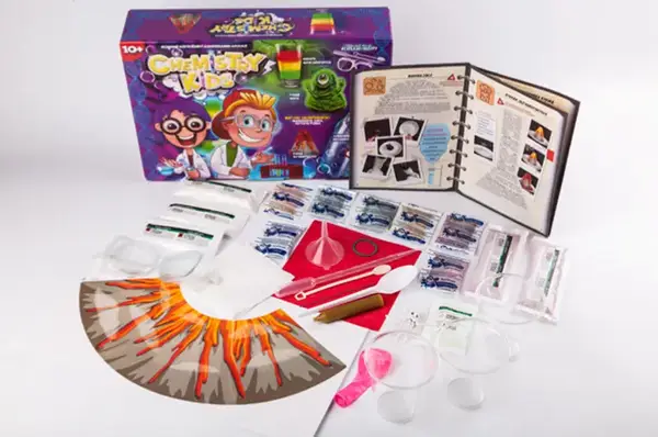 Набір для дослідів CHK-01-01U,02U,03U,04U "CHEMISTRY KIDS" великий DANKO купити недорого в Україні, фото 11