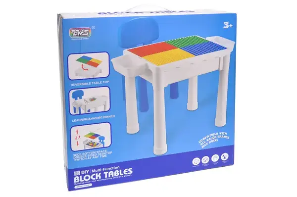 Ігровий столик для конструктора зі стільчиком, в коробці 1010A1 р.43*12*43см купити
