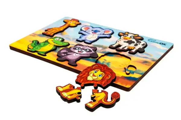 Сортер А5 "Розумний світ. Дикі тварини" Puz-88750 дерев'яний PuzzleOk купити недорого в Україні, фото 4